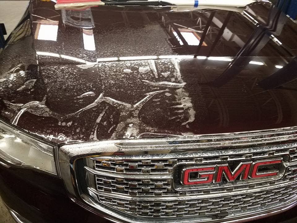 Glossy vehicle finish after 3M Ceramic Coating application at Executive Film in Waite Park, MN